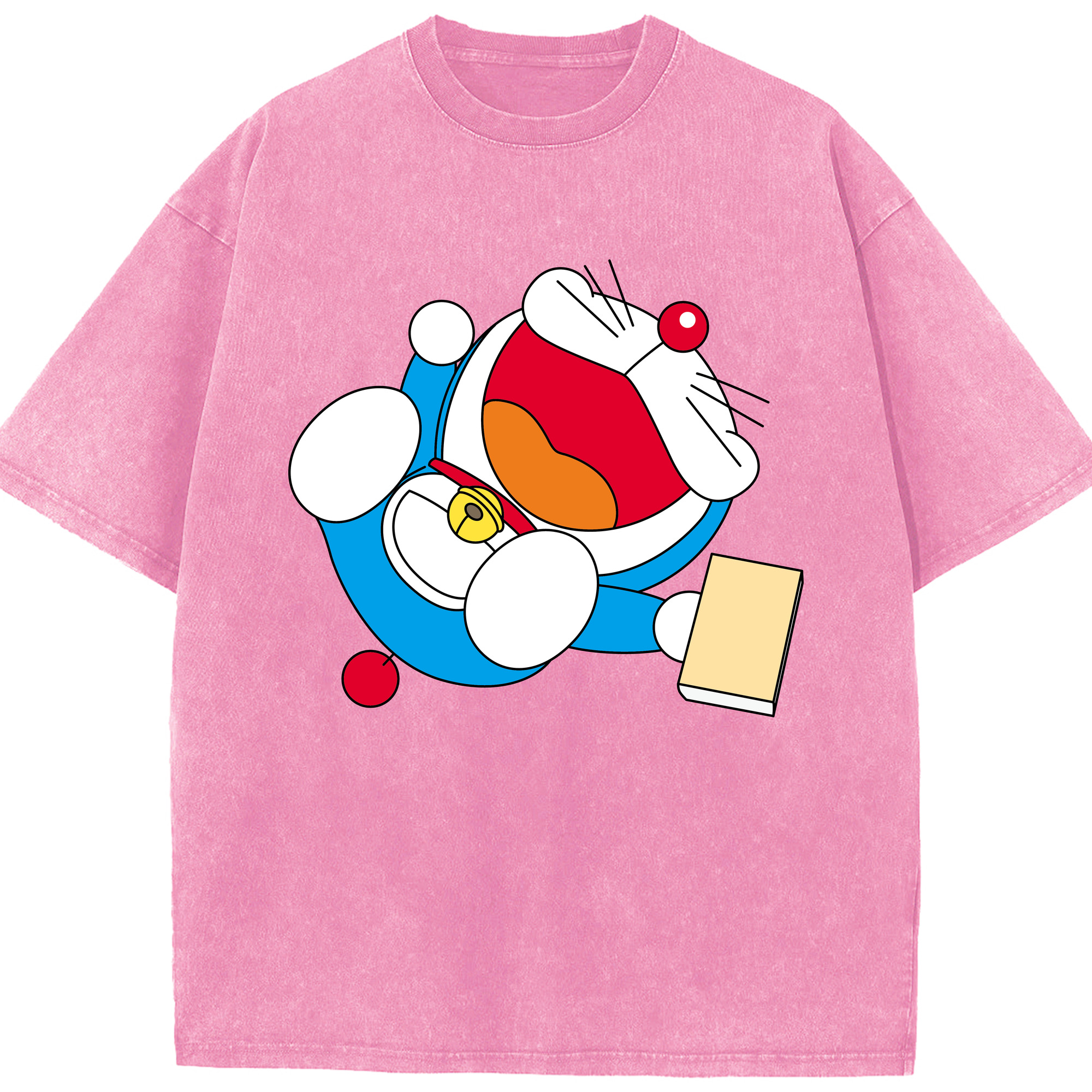 （画像用） ドラえもん Doraemon 綿100% ヴィンテージ風 半袖Tシャツ（フロントプリント）